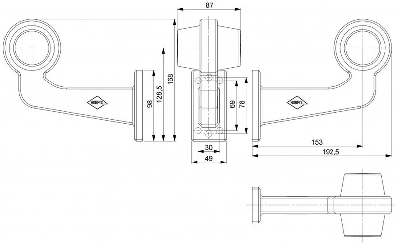 links | LED pendellamp | haakse steel & matte lens | 12-24v | MB-1021RW-MB-1021RW-7