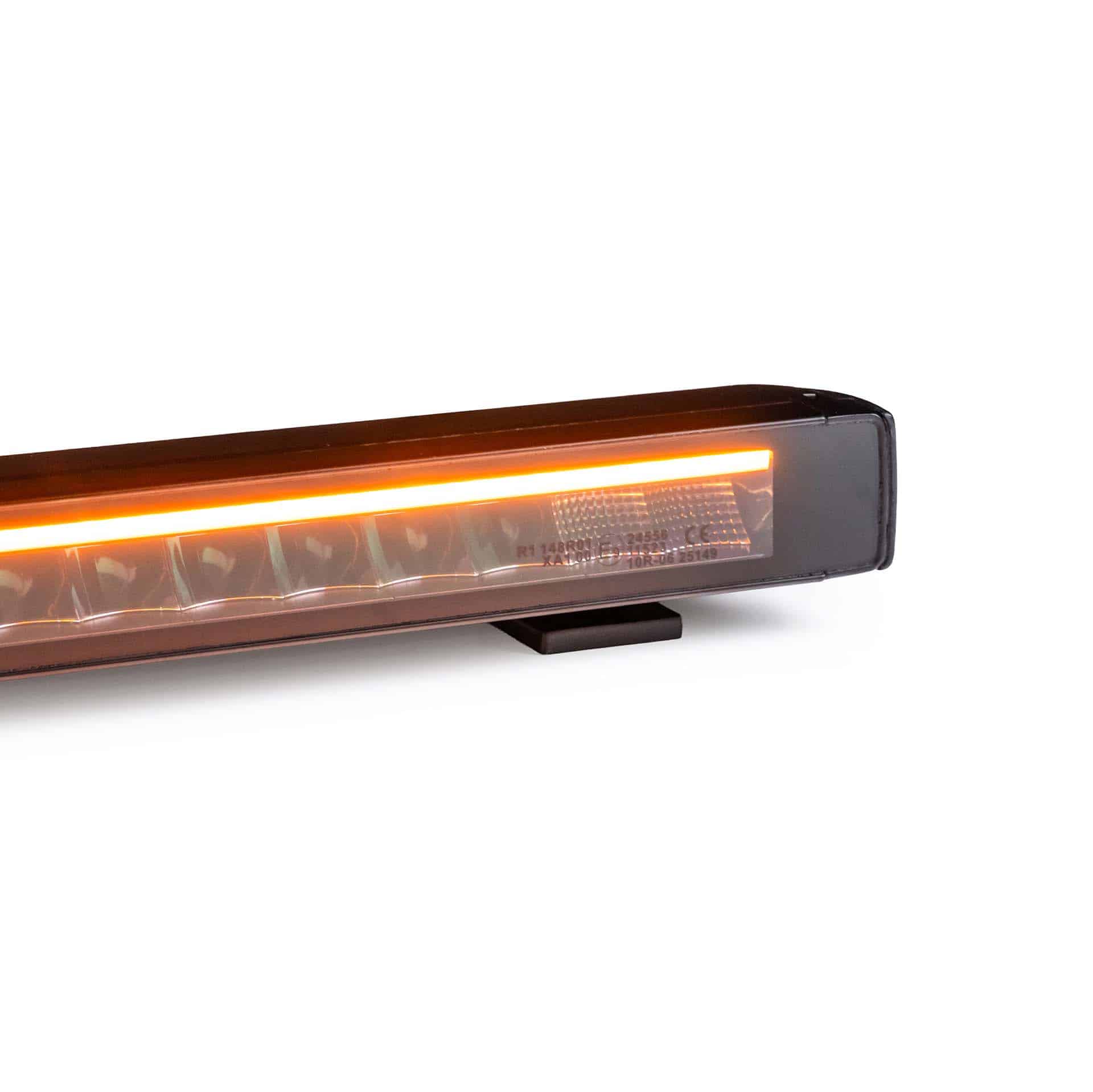 LED Lightbar Stratos 127cm | incl. R65 flitser | rood-amber DRL-LD9-1130RA-7