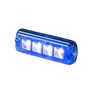 LED R10 Flitser 4-LED blauw 12-24v 200cm kabel-SF-1400B
