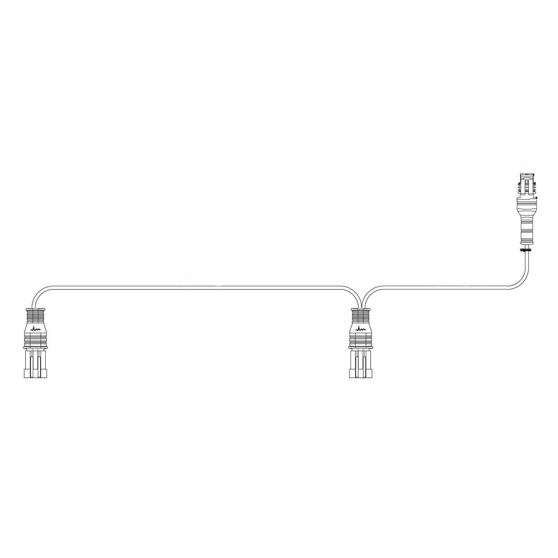 Y-kabel Superseal tbv. Flitser 1x 2-PIN | 2x 3-PIN-KS1-6330-2
