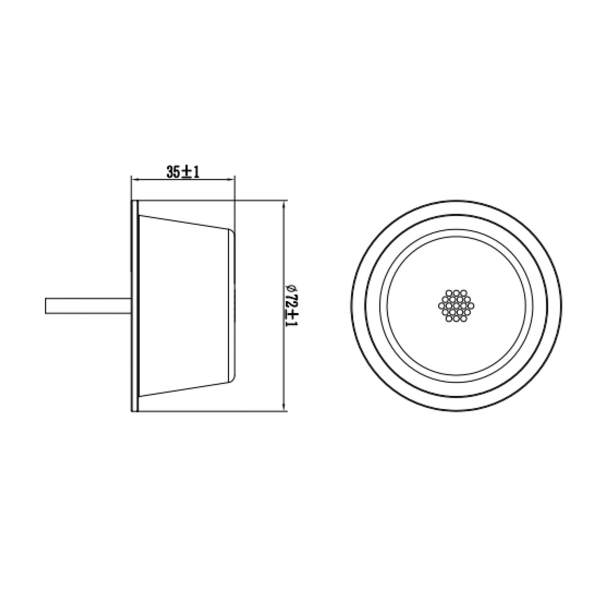 LED Module clear lens multicolor+kn.licht 12-24v | 5m. kabel - Afbeelding 13