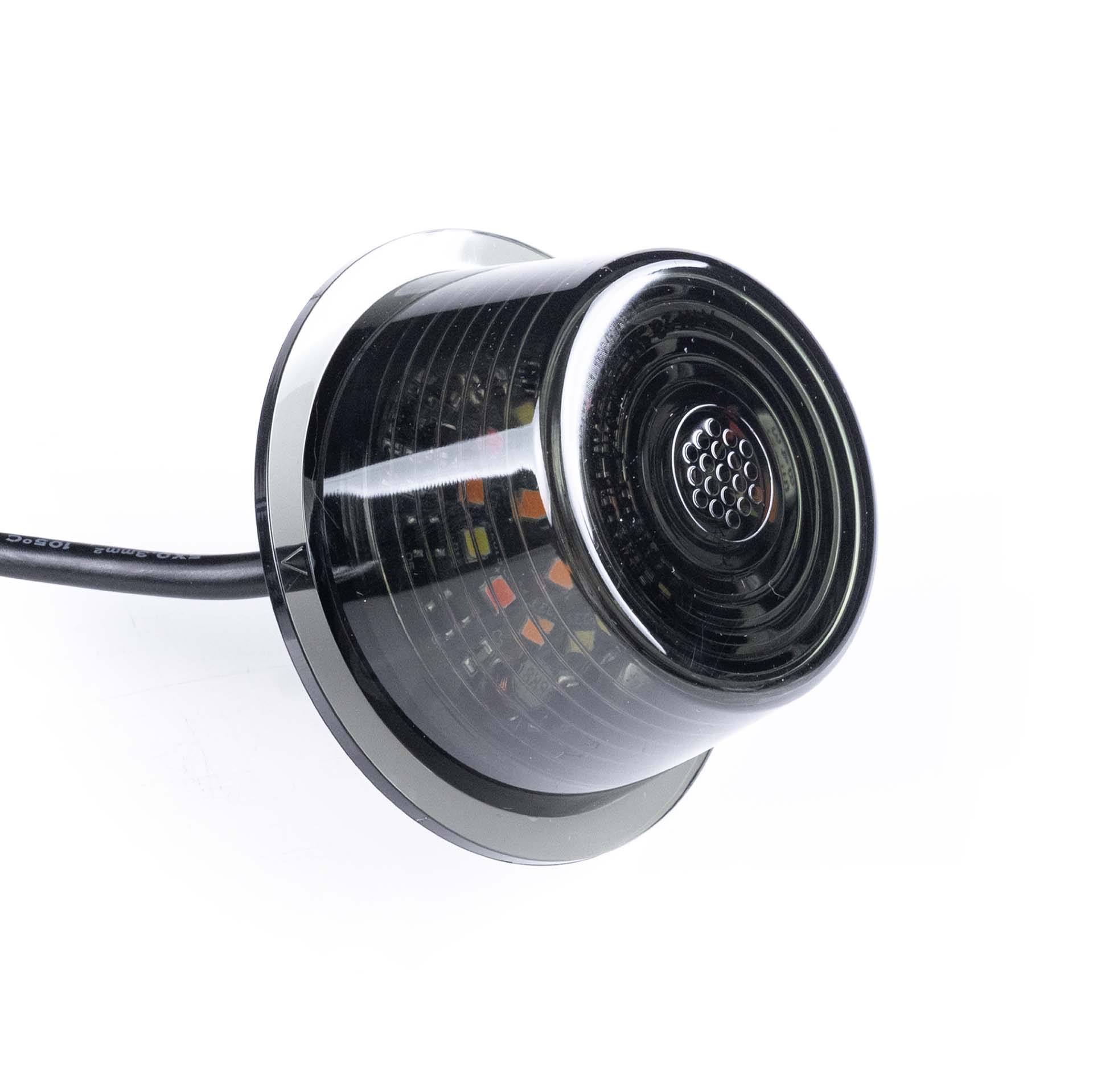 LED Module dark lens multicolor+knipperlicht 12-24v | 5m. kabel-MB-3010DRWA-5
