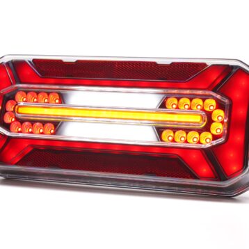 LED achterlicht Black links | 12-24v | 7-Pin's AMP-VC-6201B7
