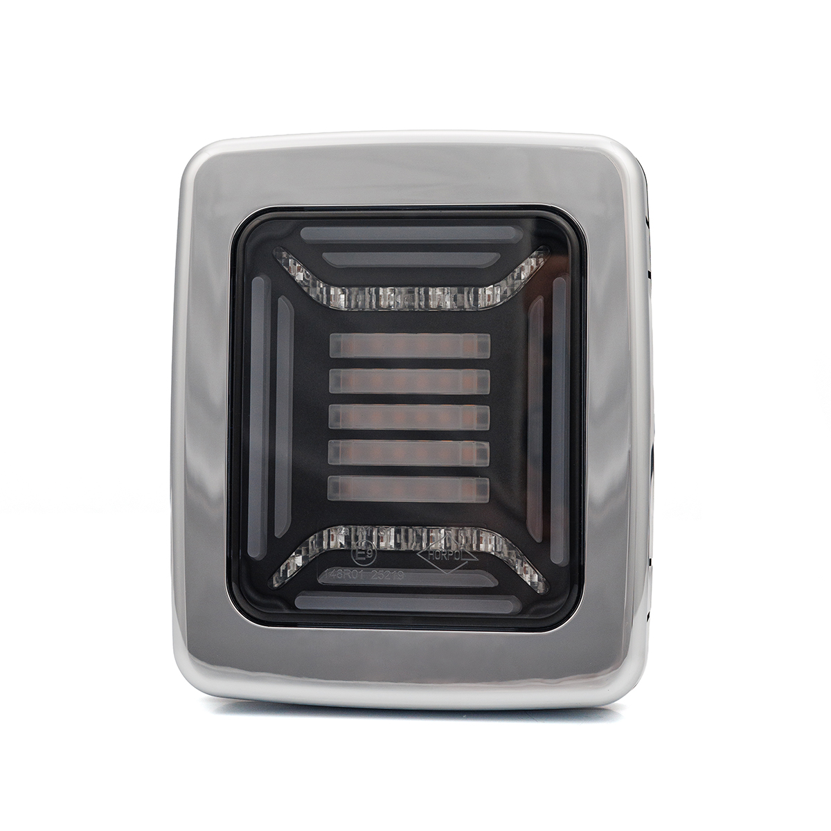 LED achterlicht | chrome | 12-24v | 100cm kabel |H+V montage-VC-5900-2