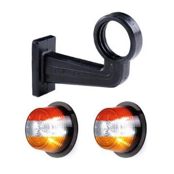 LED breedtelamp set 12-24v | dark |multicolour | 195mm paal-MB-3060DRWA-SET
