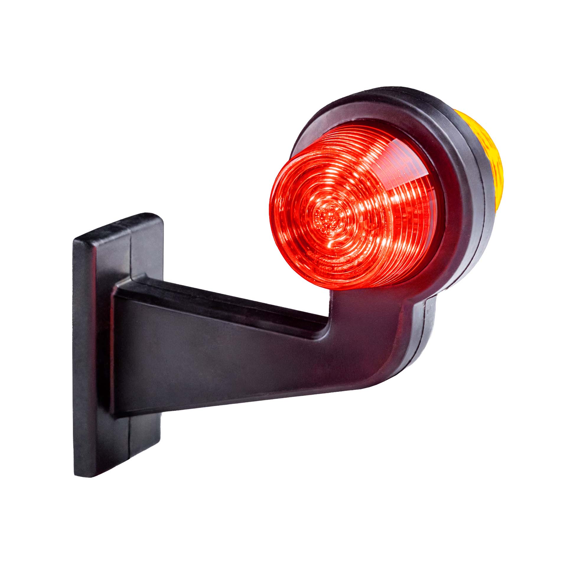 LED breedtelamp set 12-24v | dark | rood-wit | 165mm paal-MB-3040DRW-SET-7