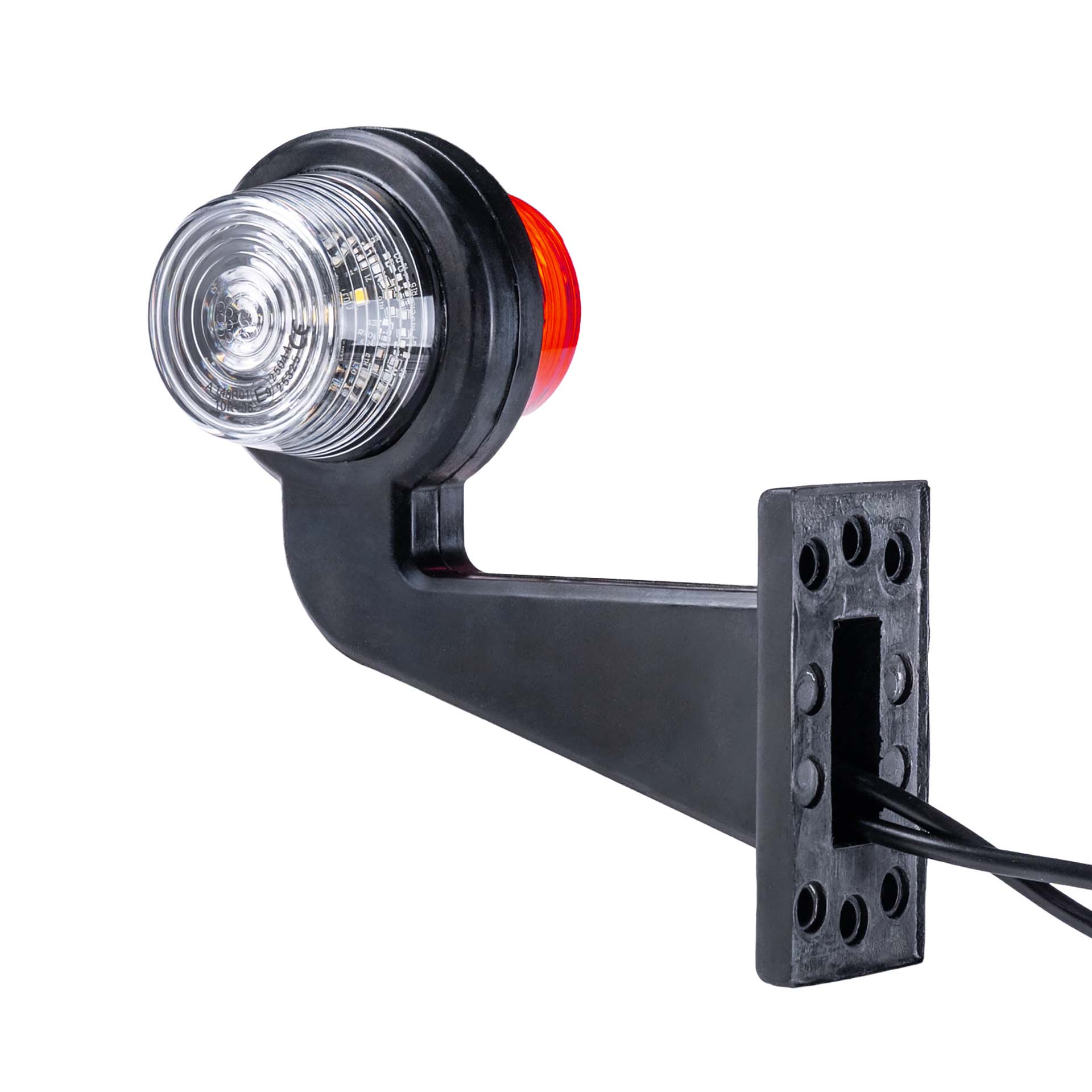 LED breedtelamp set 12-24v | rood-wit | 165mm paal - Afbeelding 7