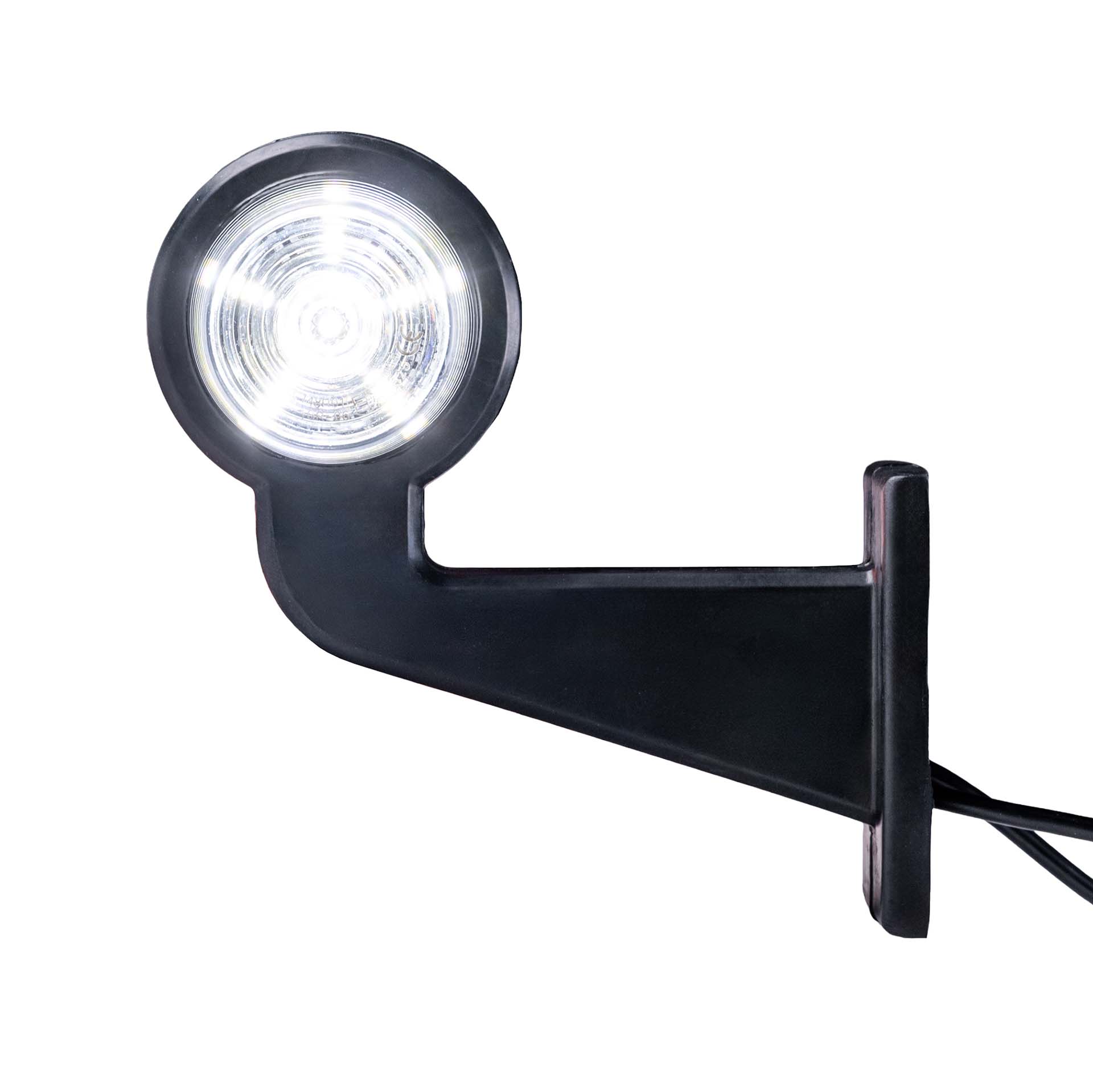 LED breedtelamp set 12-24v | rood-wit | 165mm paal-MB-3040RW-SET-4
