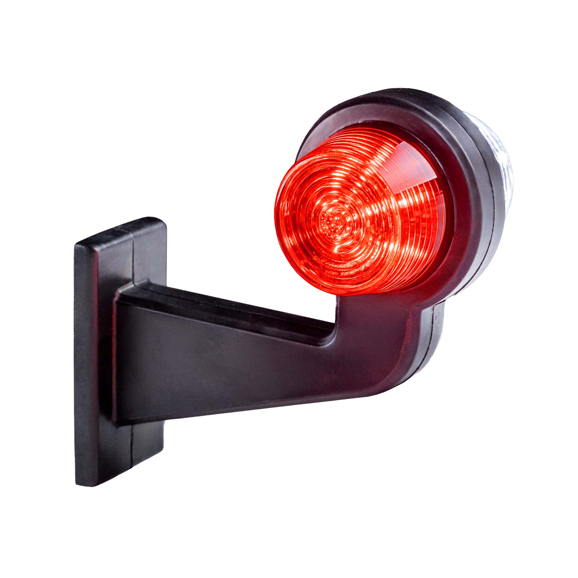 LED breedtelamp set 12-24v | rood-wit | 165mm paal-MB-3040RW-SET-7