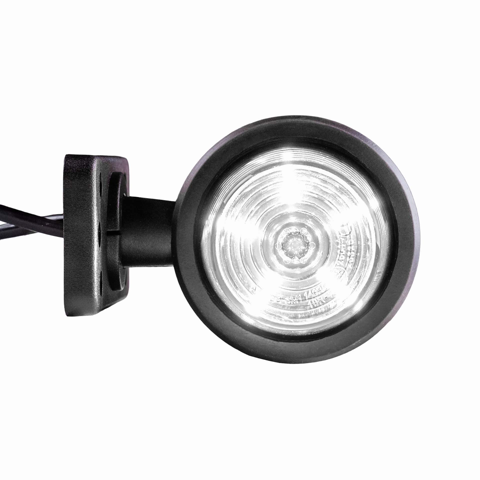 LED breedtelamp set 12-24v | rood-wit | korte paal-MB-3030RW-SET-5