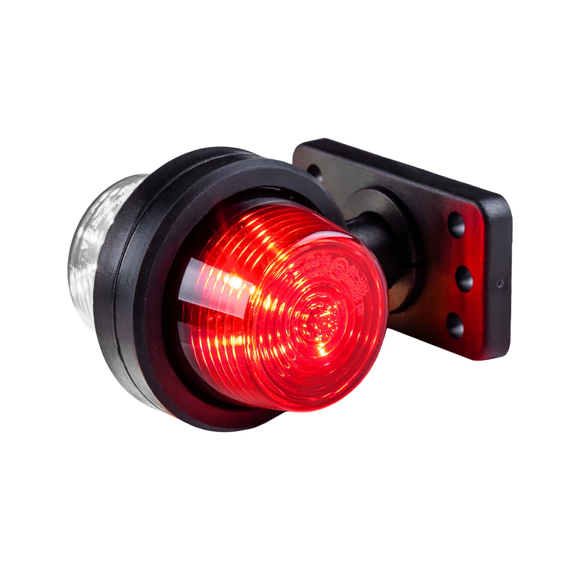 LED breedtelamp set 12-24v | rood-wit | korte paal-MB-3030RW-SET-6