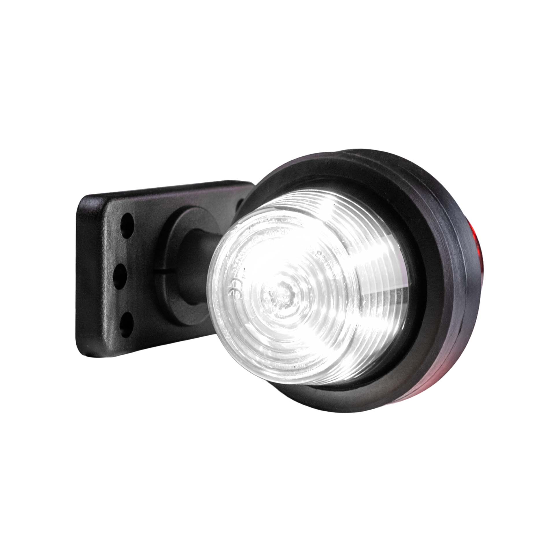 LED breedtelamp set 12-24v | rood-wit | korte paal-MB-3030RW-SET-7